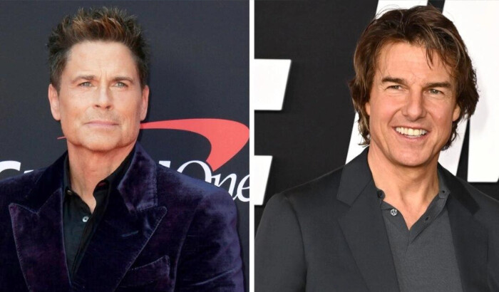 (Izquierda) Rob Lowe llega al Teatro Dolby de Hollywood el 11 de julio de 2024. (Derecha) Tom Cruise asiste a un estreno en el Lincoln Center de la ciudad de Nueva York, el 10 de julio de 2023. (Unique Nicole/AFP via Getty Images, Bryan Bedder/Getty Images para Paramount Pictures)
