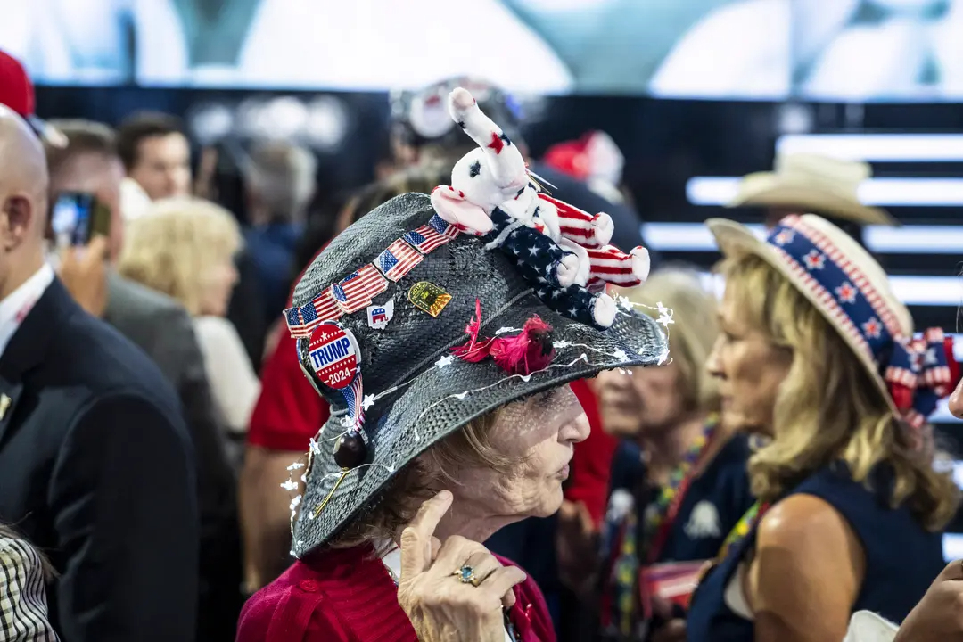 La delegada de Ohio Ranae Lentz en la Convención Nacional Republicana (RNC) en Milwaukee, Wisconsin, el 16 de julio de 2024.(Madalina Vasiliu/The Epoch Times)