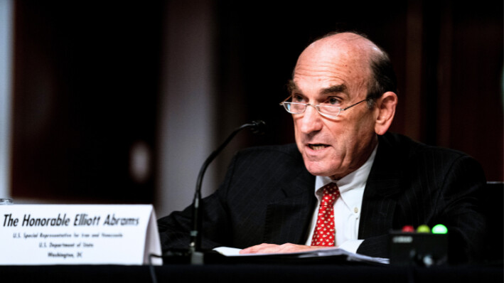 Una foto de archivo de Elliott Abrams en el Capitolio el 24 de septiembre de 2020 en Washington, DC. (Erin Schaff-Pool/Getty Images)