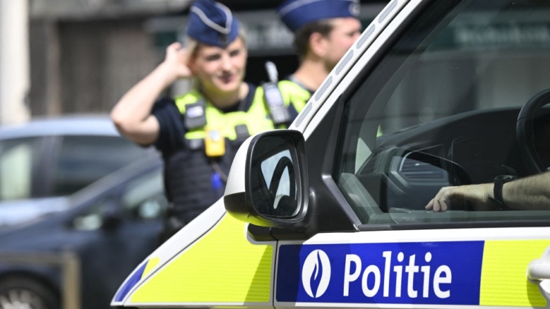 Agentes de policía de Bélgica en una fotografía de archivo. (Dirk Waem/BELGA/AFP vía Getty Images)