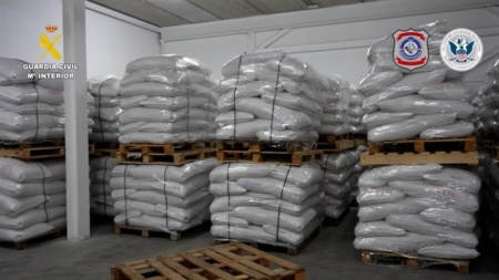 Incautan en Barcelona 4 toneladas de cocaína ocultas en sacos de arroz procedente de Paraguay