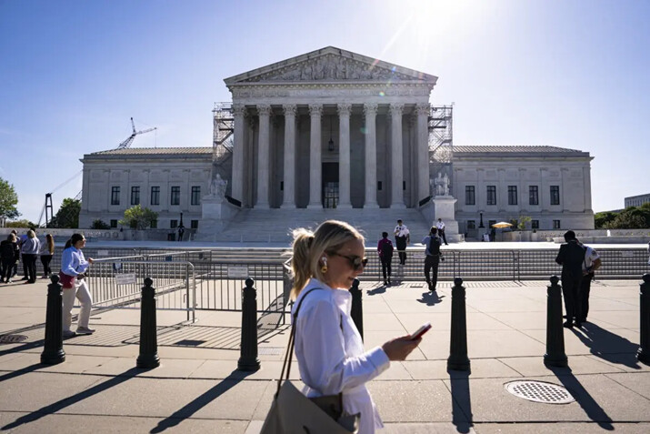 La Corte Suprema de Estados Unidos en Washington, el 16 de abril de 2024. (Madalina Vasiliu/The Epoch Times)