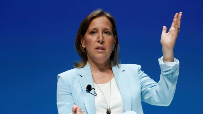 La CEO de YouTube, Susan Wojcicki, asiste a una conferencia en el Festival Internacional de Creatividad Cannes Lions en Cannes, Francia, el 19 de junio de 2018. (Eric Gaillard/Reuters)
