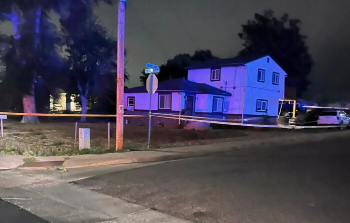 Escena de un tiroteo en Commerce City, Colorado, el 9 de agosto de 2024. (Departamento de Policía de Commerce City vía AP)