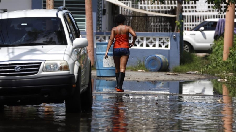 Fotografía de una calle inundada tras el paso de un huracán en Loíza (Puerto Rico). Imagen de archivo. EFE/ Thais Llorca