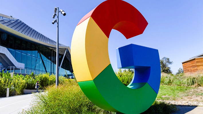 Logotipo de Google en Mountain View, California, el 23 de agosto de 2024. (Manuel Orbegozo/Reuters)
