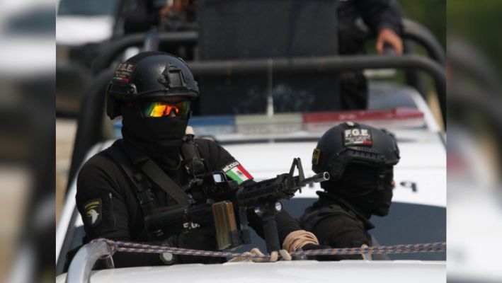 Fotografía de archivo donde se observa a varios miembros del Ejército Mexicano, Marina Armada de México, Guardia Nacional, Policía Estatal y la Unidad Canina de la FGE, durante un operativo. (EFE/José Luis De La Cruz)