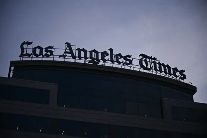 Sede del periódico Los Angeles Times en El Segundo, California, el 18 de enero de 2024. (Patrick T. Fallon/AFP vía Getty Images)