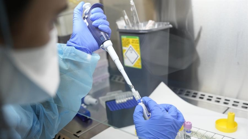 Fotografía de archivo en donde se ve a un profesional de la salud en un laboratorio. EFE/ Alejandro García
