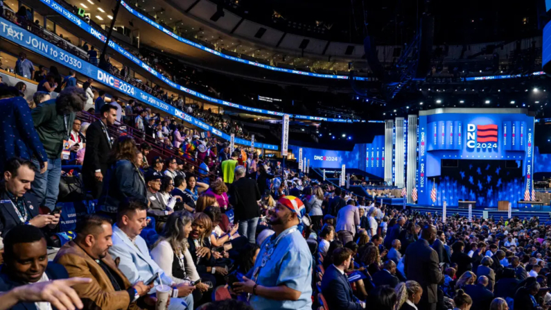 El segundo de la Convención Nacional Demócrata en el United Center de Chicago el 20 de agosto de 2024. Madalina Vasiliu/The Epoch Times