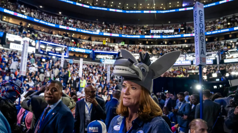 El segundo de la Convención Nacional Demócrata en el United Center de Chicago el 20 de agosto de 2024. (Madalina Vasiliu/The Epoch Times)