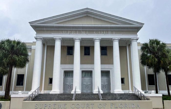 El edificio de la Corte Suprema de Florida en Tallahassee, Florida, el 22 de enero de 2023. (Nanette Holt/The Epoch Times)
