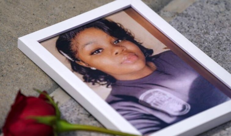 Una fotografía de Breonna Taylor en Washington el 30 de julio de 2022. (Leigh Vogel/Getty Images para Frontline Action Hub)