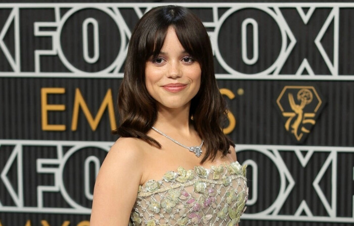 Jenna Ortega attends the 75th Primetime Emmy Awards in Los Angeles, Calif., on Jan. 15, 2024. (Neilson Barnard/Getty Images). 