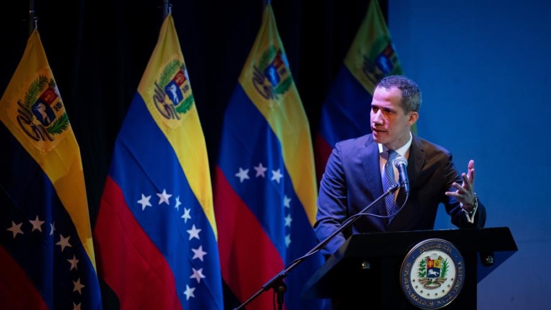 Fotografía de archivo del 06 de enero de 2023 del opositor venezolano Juan Guaidó, en Caracas (Venezuela). EFE/ Rayner Pena R