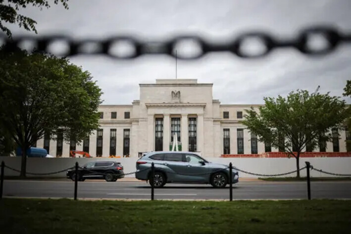 La Reserva Federal en Washington el 2 de mayo de 2023. (Win McNamee/Getty Images)