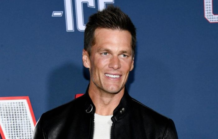 Tom Brady asiste al estreno en Los Ángeles de "80 For Brady" de Paramount Pictures en el Regency Village Theatre de Los Ángeles el 31 de enero de 2023. (Jon Kopaloff/Getty Images)
