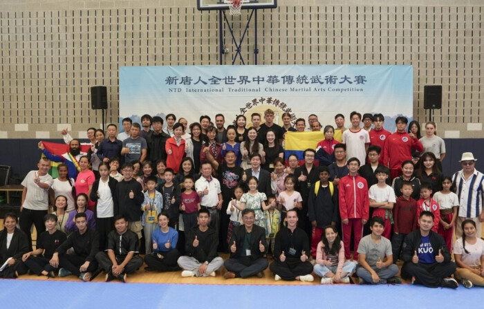 Concursantes en la 8ª Competición Internacional de Artes Marciales Tradicionales Chinas de NTD en Waldwick, Nueva Jersey, el 30 de agosto de 2024. (Samira Bouaou/The Epoch Times). 
