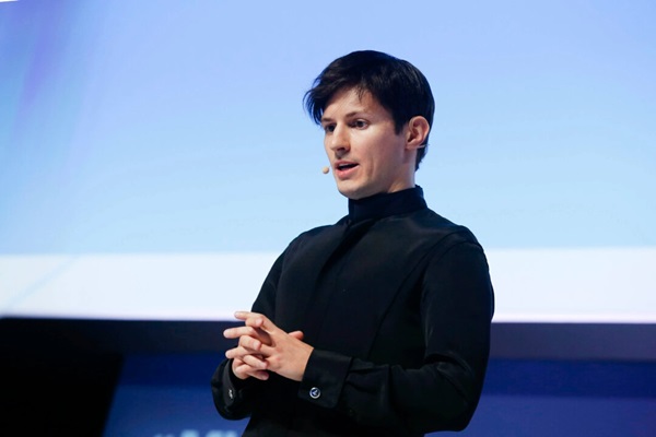 El fundador y director ejecutivo de Telegram, Pavel Durov, pronuncia un discurso en Barcelona, España, el 23 de febrero de 2016. (Albert Gea/Reuters)
