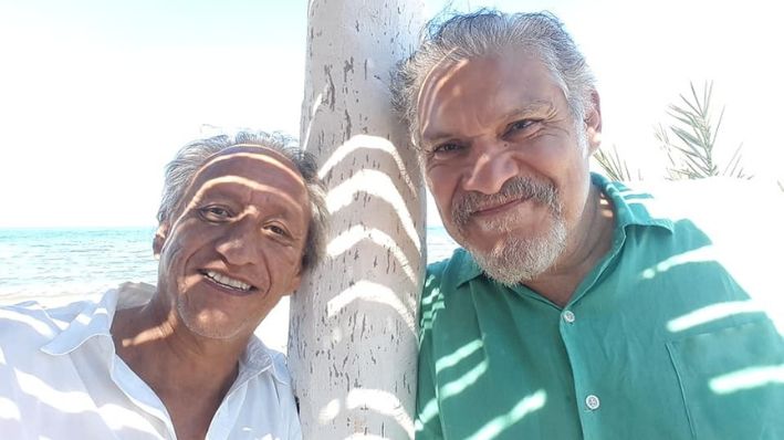 (Izq.-Dcha.) El actor José Manuel Poncelis y el actor Joaquín Cosío Osuna en una imagen de archivo. 
(Crédito: Facebook Manuel Poncelis)