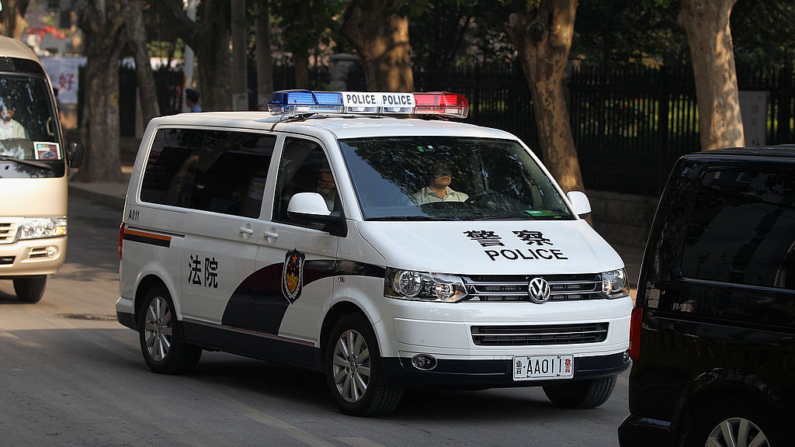 El coche de policía de China en una fotografía de archivo. (Feng Li/Getty Images)