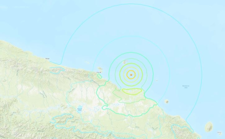 Sismo Papúa Nueva Guinea (USGS, captura imagen de ET)