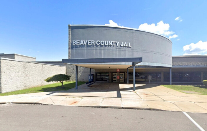 Cárcel del condado de Beaver en Aliquippa, Pensilvania, en agosto de 2022. (Google Street View/Fotografía vía The Epoch Times). 
