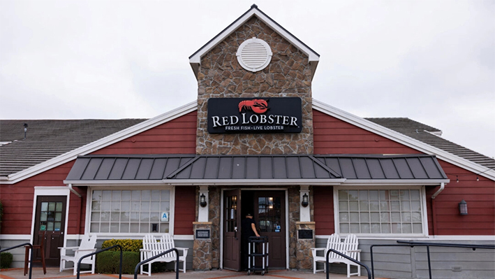 Un restaurante Red Lobster cerrado en San Diego el 15 de mayo de 2024. (Mike Blake/Reuters)
