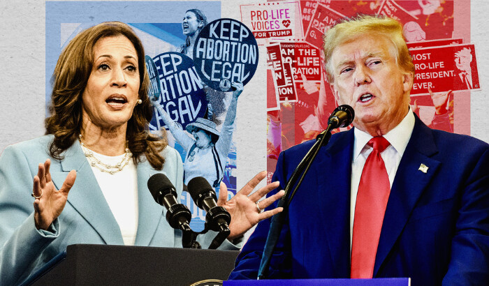 La postura de Trump y Harris sobre el aborto