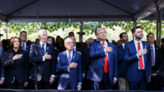 Biden, Harris y Trump asisten a ceremonia de conmemoración del 9/11 en el 23º aniversario de los ataques