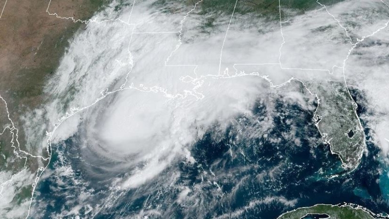 Imagen satelital de la tormenta tropical Francine en el Golfo de México a las 11:36 a.m. ET del 11 de septiembre de 2024. (NOAA/NESDIS/STAR -GOES)