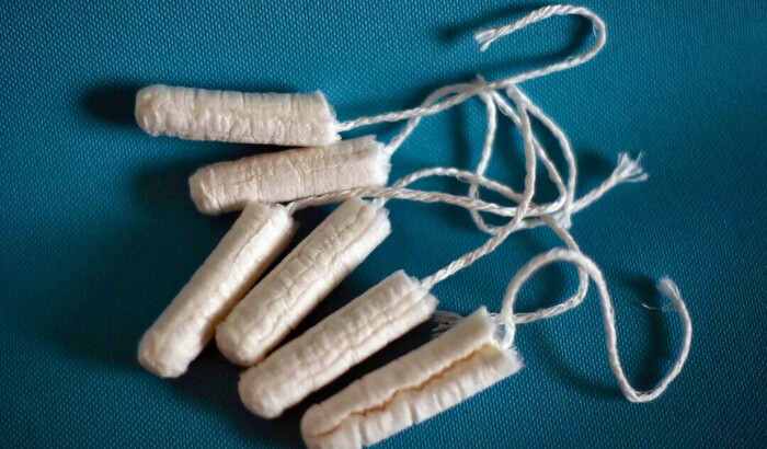 Tampons in Nantes on Feb. 24, 2016. (Loic Venance/AFP via Getty Images)