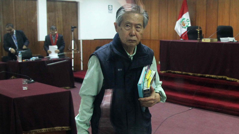 Fotografía de archivo del expresidente de Perú Alberto Fujimori en una audiencia, en Lima, Perú. (EFE/Ernesto Arias)