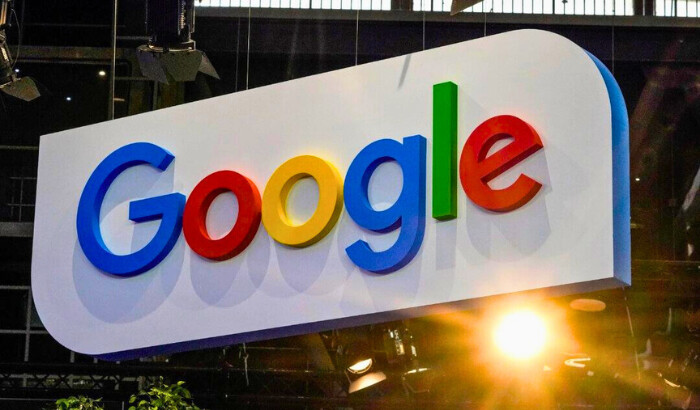 El logotipo de Google en la feria VivaTech en París el 15 de junio de 2023. (The Canadian Press/AP, Michel Euler)