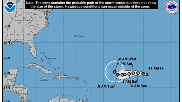 Se forma tormenta tropical Gordon en el Atlántico