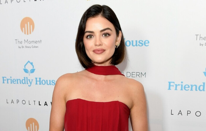 Lucy Hale asiste al almuerzo de los premios Friendly House en Los Ángeles el 14 de septiembre de 2024. (Unique Nicole/Getty Images for Friendly House). 
