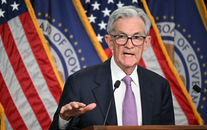 El presidente de la Reserva Federal de Estados Unidos, Jerome Powell, ofrece una conferencia de prensa en Washington, DC, el 18 de septiembre de 2024. (Mandel NGAN/AFP)