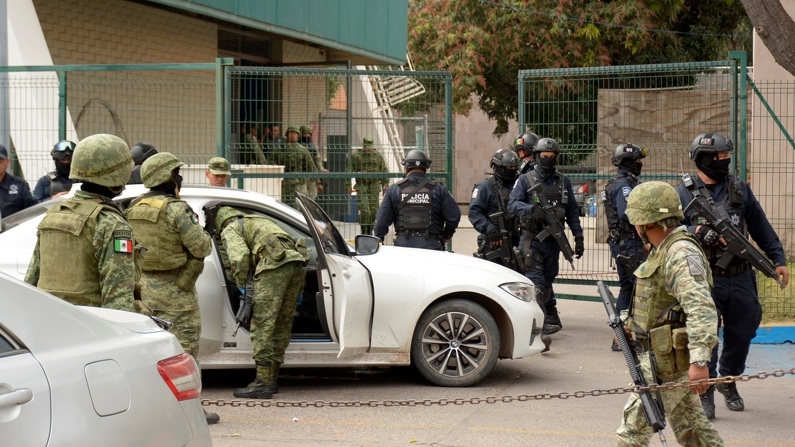 Imagen de archivo de elementos de la Guardia Nacional que montan un operativo en la Ciudad de Culiacán en el Estado de Sinaloa, México. (EFE/STR)