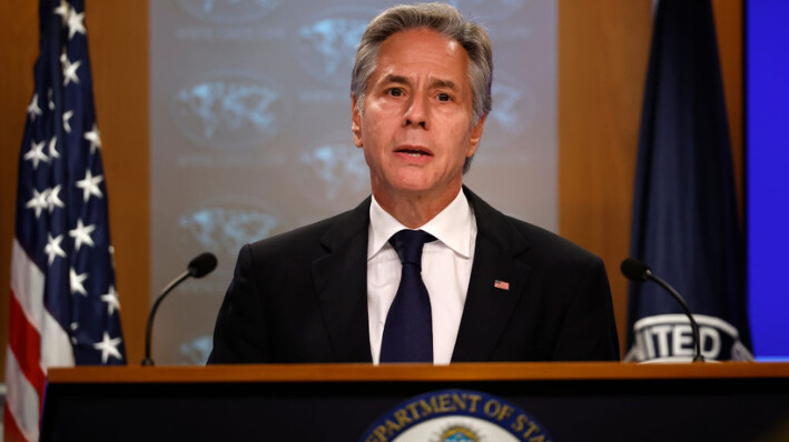 El Secretario de Estado de Estados Unidos, Antony J. Blinken, anunció este miércoles 26 de septiembre la entrega de 685 millones de dólares a los países latinoamericanos y del Caribe para el tema de migración. Una foto de archivo de Secretario de Estado de EE.UU., Antony Blinken, en el Departamento de Estado de EE.UU. el 13 de septiembre de 2024 en Washington, DC. (Kevin Dietsch/Getty Images)