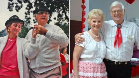 Abuelitos de 80 años que bailan desde 1956 atribuyen al baile su feliz matrimonio y buena salud