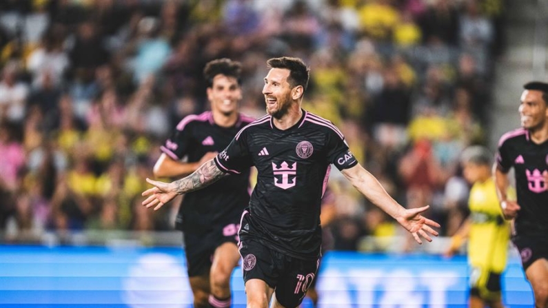 Fotografía cedida por Inter Miami de Lionel Messi durante un partido del MLS Supporters' Shield. EFE/ Inter Miami Cf