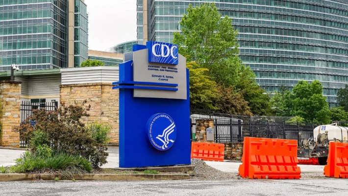 La sede de los Centros para el Control y la Prevención de Enfermedades (CDC) en Atlanta, el 23 de abril de 2020. (Tami Chappell/AFP vía Getty Images)
