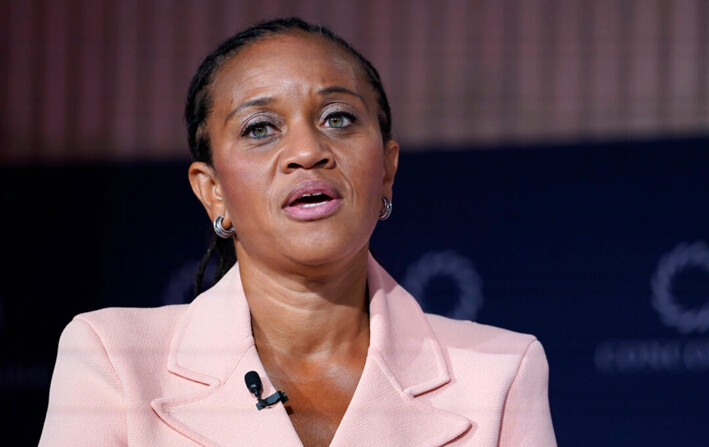 La exvicealcaldesa Sheena Wright habla en el Sheraton New York, el 20 de septiembre de 2023. (John Lamparski/Getty Images para Concordia Summit)