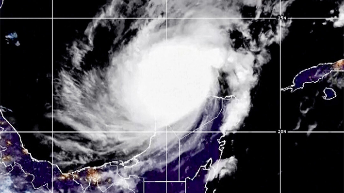 Imagen de satélite del huracán Milton NOAA vía NTD