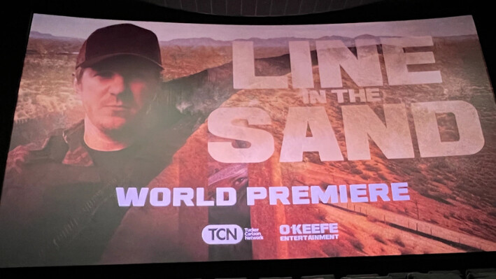 El estreno de la película "Line in the Sand" en el Regal Theater de Newport Beach, California, el 8 de octubre de 2024. (Brad Jones/The Epoch Times)