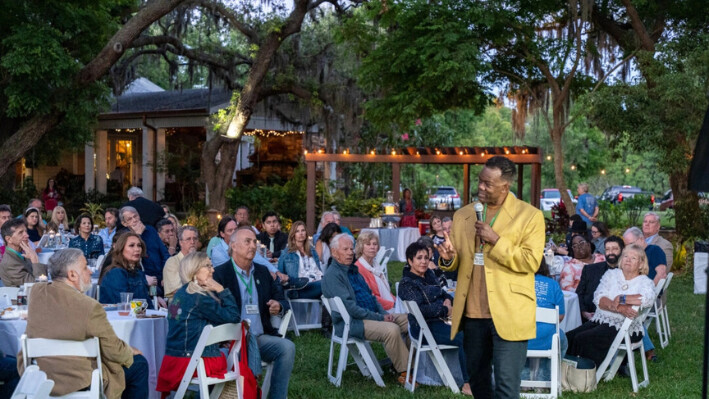 Kevin McGary en un evento de Save Our Children en Odessa, Florida, el 12 de abril de 2024. (Terry Wang/The Epoch Times)