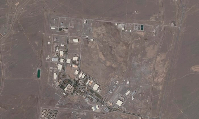 Una foto de satélite de Planet Labs Inc. muestra la instalación nuclear iraní de Natanz el 14 de abril de 2021. (Planet Labs vía AP)
