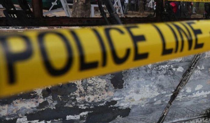 Una cinta policial en Abuja, Nigeria, el 6 de julio de 2022. (Kola Sulaimon/AFP vía Getty Images)