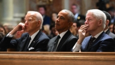 Biden, Obama y Clinton honran a Ethel Kennedy en una inusual aparición conjunta