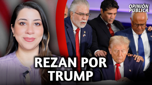 Líderes hispanos rezan con Trump durante evento en Miami